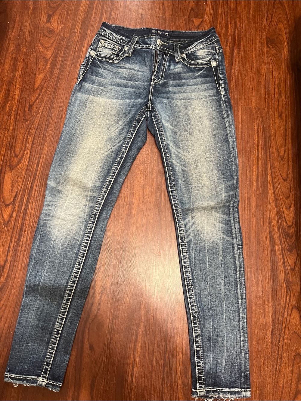 Miss me, jeans Slim Fit Distressed Blue Jeans